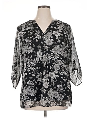 Sara Michelle 3/4 Sleeve Blouse (view 1)