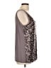 Eileen Fisher 100% Wool Silver Sleeveless Top Size L - photo 4