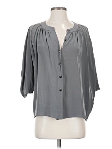 Akiko 3/4 Sleeve Silk Top (view 1)