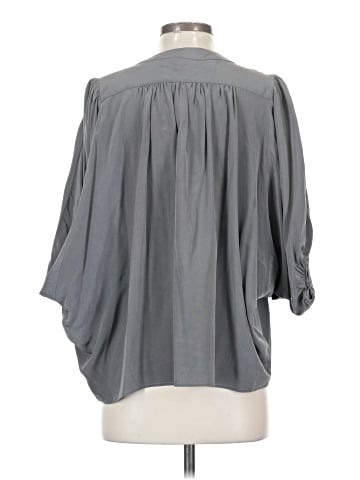 Akiko 3/4 Sleeve Silk Top (view 2)