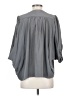 Akiko 100% Silk Gray 3/4 Sleeve Silk Top Size XS - photo 2