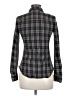 Splendid 100% Cotton Plaid Gray Long Sleeve Button-Down Shirt Size M - photo 2