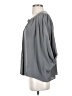 Akiko 100% Silk Gray 3/4 Sleeve Silk Top Size XS - photo 5