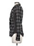 Splendid 100% Cotton Plaid Gray Long Sleeve Button-Down Shirt Size M - photo 5