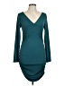 Unbranded 100% Polyester Solid Teal Cocktail Dress Size L - photo 1