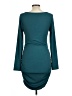 Unbranded 100% Polyester Solid Teal Cocktail Dress Size L - photo 2