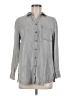 Chico's 100% Lyocell Gray Long Sleeve Button-Down Shirt Size Med (1) - photo 1
