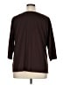 Susan Graver Brown 3/4 Sleeve Top Size 1X - photo 2