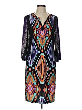black flare dress long sleeve Alaia Size 44 Black Fit Flare Skater Long Sleeve Dress