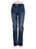 White House Black Market Hearts Blue Jeans Size 2 - photo 1
