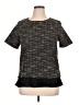Emelia 100% Polyester Black Short Sleeve Top Size XL - photo 1
