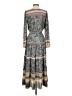 Current Air 100% Polyester Paisley Green Casual Dress Size XS - photo 2