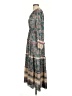 Current Air 100% Polyester Paisley Green Casual Dress Size XS - photo 5