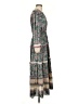 Current Air 100% Polyester Paisley Green Casual Dress Size XS - photo 4