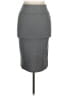 Popular Basics Solid Gray Casual Skirt Size M - photo 1
