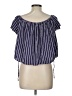 Divided by H&M Blue Short Sleeve Blouse Size 10 - photo 2