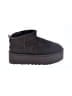 Ugg 100% Leather Black Brown Ankle Boots Size 9 - photo 1
