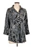Pure Amici Gray 3/4 Sleeve Button-Down Shirt Size L - photo 1