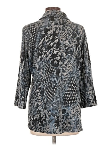 Pure Amici 3/4 Sleeve Button-Down Shirt (view 2)