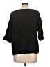 Assorted Brands Black 3/4 Sleeve Blouse Size L (estimated) - photo 2