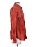 Woolrich 100% Cotton Checkered-gingham Red Orange Long Sleeve Button-Down Shirt Size S - photo 4