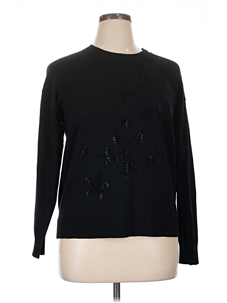 Pre-owned Calligraphie Pullover Sweater In Black
