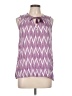 Stylus 100% Rayon Purple Sleeveless Blouse Size L - photo 1