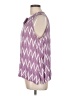 Stylus 100% Rayon Purple Sleeveless Blouse Size L - photo 5