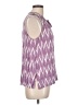 Stylus 100% Rayon Purple Sleeveless Blouse Size L - photo 4