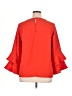 J.Crew 100% Polyester Red 3/4 Sleeve Blouse Size 16 (tall) - photo 2