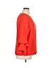 J.Crew 100% Polyester Red 3/4 Sleeve Blouse Size 16 (tall) - photo 4