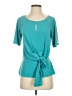 The Limited Teal Short Sleeve Blouse Size XS - photo 1