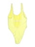 BCBGeneration Solid Yellow One Piece Swimsuit Size S - photo 2
