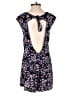 Express Floral Blue Black Romper Size 2 - photo 2