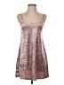 Teeze Me Metallic Silver Pink Cocktail Dress Size 5 - 6 - photo 1