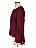 Assorted Brands Solid Burgundy Long Sleeve Blouse Size S - photo 5
