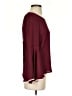 Assorted Brands Solid Burgundy Long Sleeve Blouse Size S - photo 4
