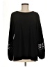Dennis by Dennis Basso Black Long Sleeve Blouse Size M - photo 1