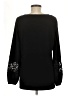 Dennis by Dennis Basso Black Long Sleeve Blouse Size M - photo 2