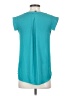 J.Crew 100% Polyester Teal Short Sleeve Blouse Size 2 - photo 2