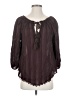 TRYB 100% Bamboo Brown 3/4 Sleeve Blouse Size S - photo 1