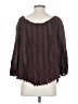 TRYB 100% Bamboo Brown 3/4 Sleeve Blouse Size S - photo 2