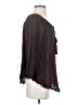 TRYB 100% Bamboo Brown 3/4 Sleeve Blouse Size S - photo 4