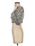 Minkpink Silver 3/4 Sleeve Blouse Size S - photo 5