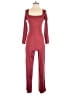 Popilush Solid Burgundy Jumpsuit Size XS - photo 1