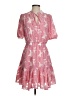 Current Air 100% Polyester Paisley Pink Casual Dress Size S - photo 1
