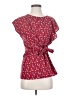 Como Vintage Red Short Sleeve Blouse Size XS - photo 1