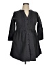 Reborn Black 3/4 Sleeve Button-Down Shirt Size XL - photo 1