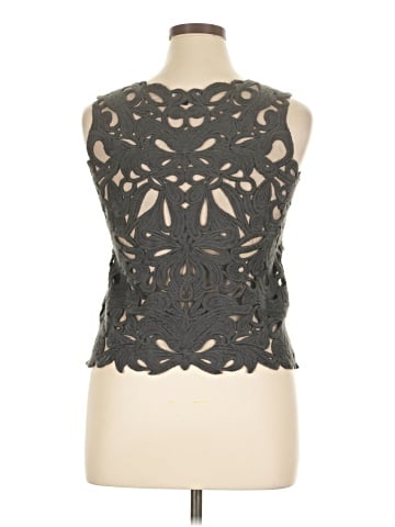 Blue Les Copains Sleeveless Blouse (view 2)