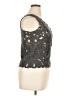 Blue Les Copains Gray Sleeveless Blouse Size EU 46 / US 16 - photo 4
